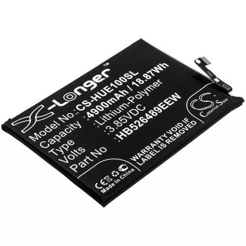 Huawei HB526489EEW helyettesítő mobiltelefon akkumulátor (Li-Polymer, 3.85V, 4900mAh / 18.87Wh) - Utángyártott