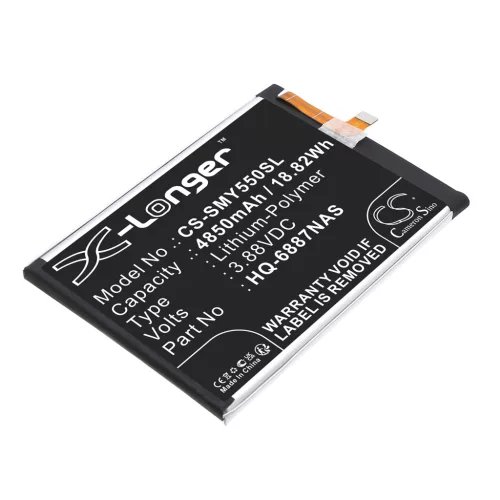 Samsung HQ-6887NAS helyettesítő mobiltelefon akkumulátor (Li-Polymer, 3.88V, 4850mAh / 18.82Wh) - Utángyártott