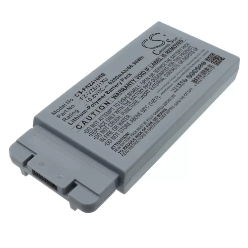 Panasonic FZ-VZSU1XU helyettesítő laptop akkumulátor (Li-Polymer, 10.8V, 6200mAh / 66.96Wh) - Utángyártott