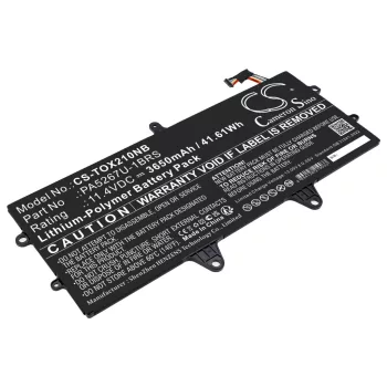   Toshiba PA5267U-1BRS helyettesítő laptop akkumulátor (Li-Polymer, 11.4V, 3650mAh / 41.61Wh) - Utángyártott