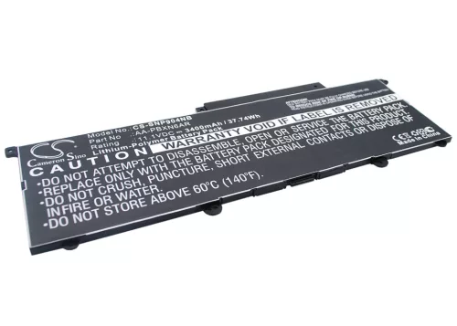 Samsung AA-PBXN6AR helyettesítő laptop akkumulátor (Li-Polymer, 11.1V, 3400mAh / 37.74Wh) - Utángyártott