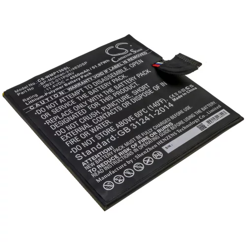 Wacom BP-McAllan-31/4630SP helyettesítő tablet akkumulátor (Li-Polymer, 11.4V, 4550mAh / 51.87Wh) - Utángyártott
