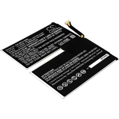 Google GB-S02-2587E8-010H helyettesítő tablet akkumulátor (Li-Polymer, 3.8V, 8900mAh / 33.82Wh) - Utángyártott