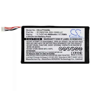   LeapFrog S11ND210A helyettesítő tablet akkumulátor (Li-ion, 3.7V, 4800mAh / 17.76Wh) - Utángyártott