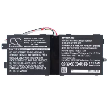   Lenovo 60.7L40T.001 helyettesítő tablet akkumulátor (Li-Polymer, 3.7V, 8100mAh / 29.97Wh) - Utángyártott