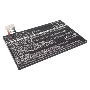   Acer KT.0010G.001 helyettesítő tablet akkumulátor (Li-Polymer, 3.7V, 3420mAh / 12.65Wh) - Utángyártott