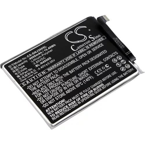 GIONEE BL-N4000D helyettesítő mobiltelefon akkumulátor (Li-Polymer, 3.85V, 4000mAh / 15.4Wh) - Utángyártott