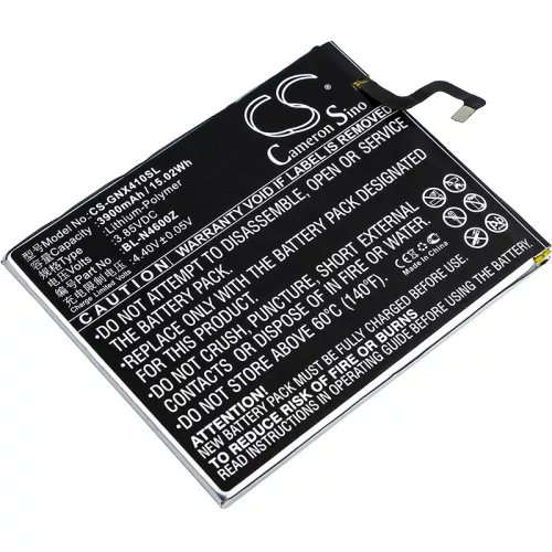 GIONEE BL-N4600Z helyettesítő mobiltelefon akkumulátor (Li-Polymer, 3.85V, 3900mAh / 15.02Wh) - Utángyártott