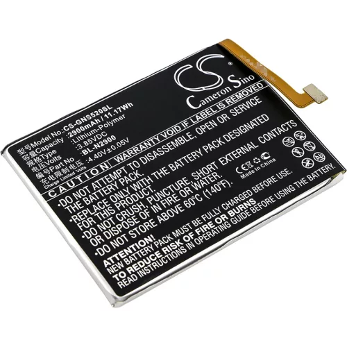 GIONEE BL-N2900 helyettesítő mobiltelefon akkumulátor (Li-Polymer, 3.85V, 2900mAh / 11.17Wh) - Utángyártott