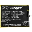 GIONEE BL-N2400 helyettesítő mobiltelefon akkumulátor (Li-Polymer, 3.85V, 2400mAh / 9.24Wh) - Utángyártott
