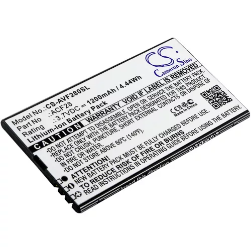 Archos ACF28 helyettesítő mobiltelefon akkumulátor (Li-ion, 3.7V, 1200mAh / 4.44Wh) - Utángyártott