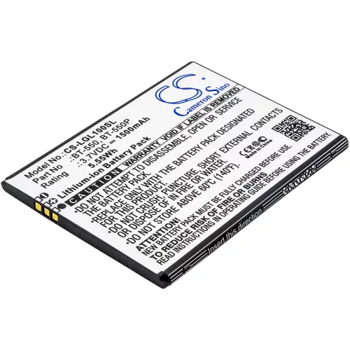 Leagoo BT-550P helyettesítő mobiltelefon akkumulátor (Li-ion, 3.7V, 1500mAh / 5.55Wh) - Utángyártott