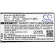 Philips AB2070AWML helyettesítő mobiltelefon akkumulátor (Li-ion, 3.7V, 1950mAh / 7.22Wh) - Utángyártott
