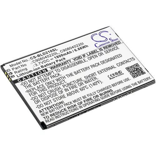 BLU C906040220L helyettesítő mobiltelefon akkumulátor (Li-ion, 3.7V, 1800mAh / 6.66Wh) - Utángyártott