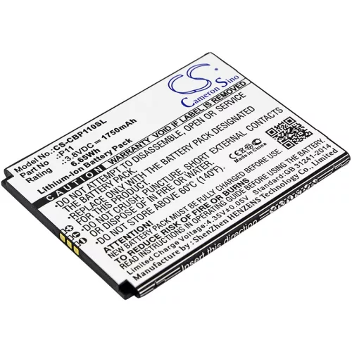Cubot P11 helyettesítő mobiltelefon akkumulátor (Li-ion, 3.8V, 1750mAh / 6.65Wh) - Utángyártott