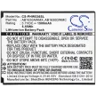 Philips AB1630DWMC helyettesítő mobiltelefon akkumulátor (Li-ion, 3.7V, 1500mAh / 5.55Wh) - Utángyártott