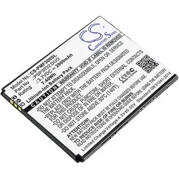   Prestigio PSP3532 DUO helyettesítő mobiltelefon akkumulátor (Li-ion, 3.7V, 2000mAh / 7.4Wh) - Utángyártott