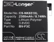 Microsoft BV-F3C helyettesítő mobiltelefon akkumulátor (Li-Polymer, 3.8V, 2300mAh / 8.74Wh) - Utángyártott