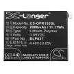 Oppo BLP627 helyettesítő mobiltelefon akkumulátor (Li-Polymer, 3.85V, 2900mAh / 11.17Wh) - Utángyártott
