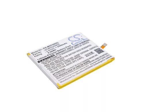 Micromax ACBPN25M02 helyettesítő mobiltelefon akkumulátor (Li-Polymer, 3.8V, 2500mAh / 9.5Wh) - Utángyártott
