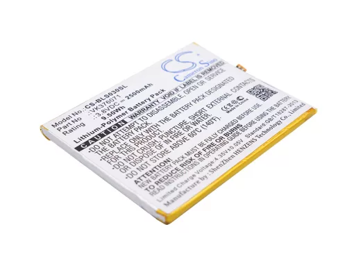 BLU VK376071 helyettesítő mobiltelefon akkumulátor (Li-Polymer, 3.8V, 2500mAh / 9.5Wh) - Utángyártott