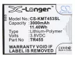 KAZAM TR455-VKVCD0004151 helyettesítő mobiltelefon akkumulátor (Li-Polymer, 3.8V, 3000mAh / 11.4Wh) - Utángyártott