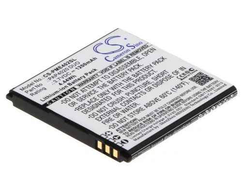 Prestigio PAP4020 DUO helyettesítő mobiltelefon akkumulátor (Li-ion, 3.7V, 1200mAh / 4.44Wh) - Utángyártott