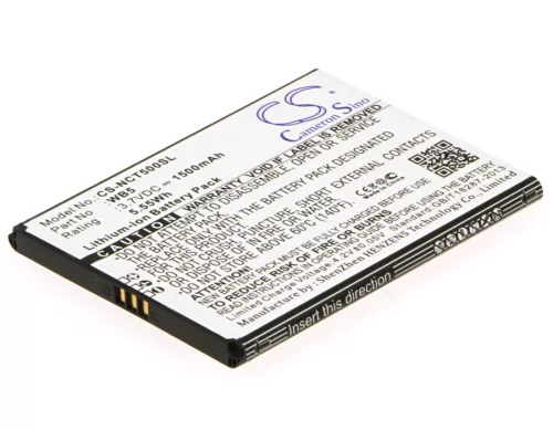 INQ WB5 helyettesítő mobiltelefon akkumulátor (Li-ion, 3.7V, 1500mAh / 5.55Wh) - Utángyártott