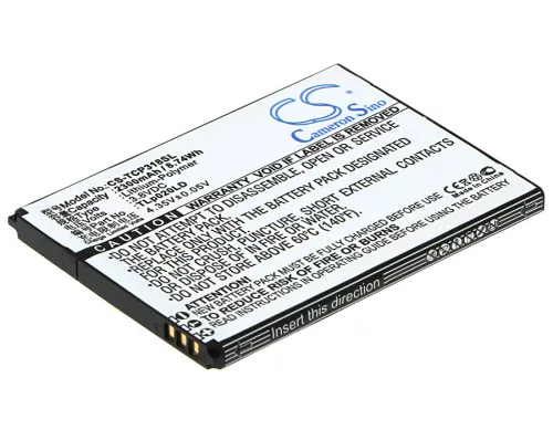 TCL TLp020LD helyettesítő mobiltelefon akkumulátor (Li-Polymer, 3.8V, 2300mAh / 8.74Wh) - Utángyártott