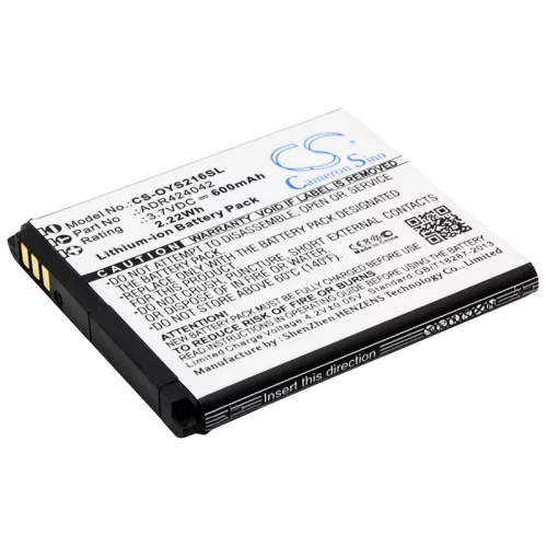 Olympia ADR424042 helyettesítő mobiltelefon akkumulátor (Li-ion, 3.7V, 600mAh / 2.22Wh) - Utángyártott