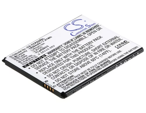 TCL TLp026CC helyettesítő mobiltelefon akkumulátor (Li-ion, 3.8V, 1950mAh / 7.41Wh) - Utángyártott