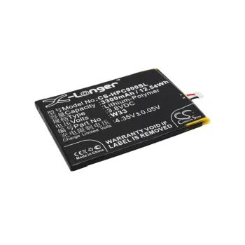   HONPhone W33 helyettesítő mobiltelefon akkumulátor (Li-Polymer, 3.8V, 3300mAh / 12.54Wh) - Utángyártott