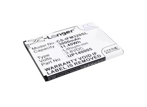 Infocus UP140005 helyettesítő mobiltelefon akkumulátor (Li-Polymer, 3.8V, 3000mAh / 11.4Wh) - Utángyártott