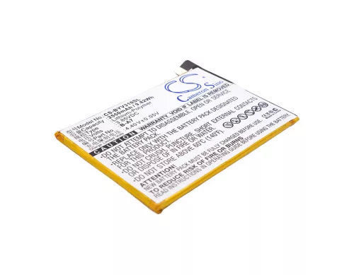 BBK B-A7 helyettesítő mobiltelefon akkumulátor (Li-Polymer, 3.85V, 2550mAh / 9.82Wh) - Utángyártott