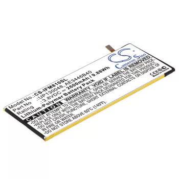   Infocus UP130048 helyettesítő mobiltelefon akkumulátor (Li-Polymer, 3.8V, 2600mAh / 9.88Wh) - Utángyártott