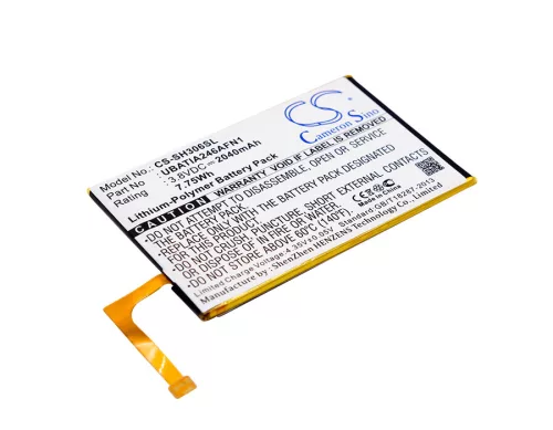 Sharp UBATIA246AFN1 helyettesítő mobiltelefon akkumulátor (Li-Polymer, 3.8V, 2040mAh / 7.75Wh) - Utángyártott