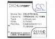 Alcatel TLiB5AB helyettesítő mobiltelefon akkumulátor (Li-ion, 3.7V, 1650mAh / 6.11Wh) - Utángyártott