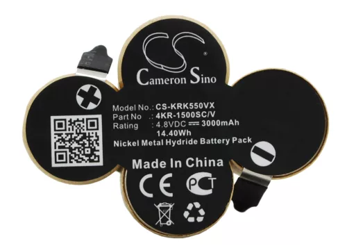 Karcher 4KR-1500SC/V helyettesítő takarítógép akkumulátor (Ni-MH, 4.8V, 3000mAh / 14.4Wh) - Utángyártott