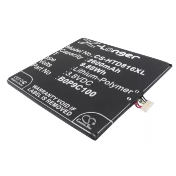   HTC B0P9C100 helyettesítő mobiltelefon akkumulátor (Li-Polymer, 3.8V, 2600mAh / 9.88Wh) - Utángyártott