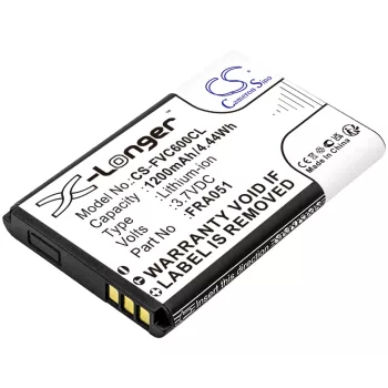   FRITZ!Fon FRA051 helyettesítő mobiltelefon akkumulátor (Li-ion, 3.7V, 1200mAh / 4.44Wh) - Utángyártott