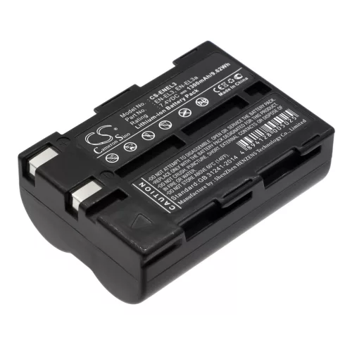 NiKon EN-EL3, EN-EL3a helyettesítő akkumulátor (Li-ion, 7.4V, 1300mAh / 9.62Wh) - Utángyártott