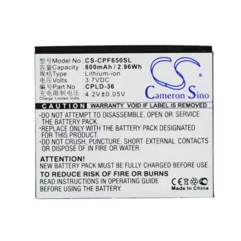   Coolpad CPLD-36 helyettesítő mobiltelefon akkumulátor (Li-ion, 3.7V, 800mAh / 2.96Wh) - Utángyártott