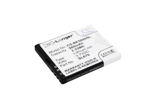 Bea-fon SL670 helyettesítő mobiltelefon akkumulátor (Li-ion, 3.7V, 900mAh / 3.33Wh) - Utángyártott