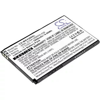   Wiko S104-U59000-038 helyettesítő mobiltelefon akkumulátor (Li-ion, 3.7V, 1800mAh / 6.66Wh) - Utángyártott