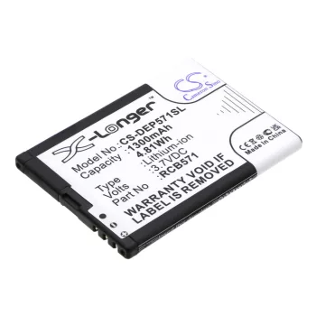   Brondi ZTBL-4D-01 helyettesítő mobiltelefon akkumulátor (Li-ion, 3.7V, 1300mAh / 4.81Wh) - Utángyártott