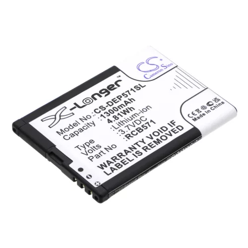 Brondi ZTBL-4D-01 helyettesítő mobiltelefon akkumulátor (Li-ion, 3.7V, 1300mAh / 4.81Wh) - Utángyártott