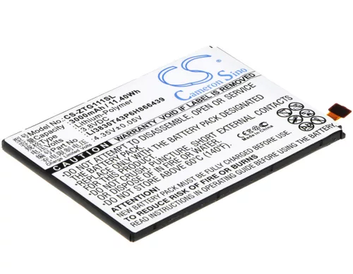 ZTE Li3830T43P6h966439 helyettesítő mobiltelefon akkumulátor (Li-Polymer, 3.8V, 3000mAh / 11.4Wh) - Utángyártott