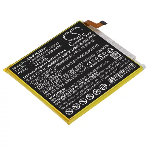 ZTE Li3939T44P8h756547 helyettesítő mobiltelefon akkumulátor (Li-Polymer, 3.85V, 3900mAh / 15.02Wh) - Utángyártott