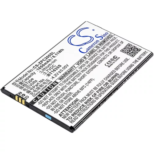 ZOPO BT1635S helyettesítő mobiltelefon akkumulátor (Li-ion, 3.7V, 1650mAh / 6.11Wh) - Utángyártott