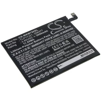   Wiko TLP17J21 helyettesítő mobiltelefon akkumulátor (Li-Polymer, 3.85V, 3000mAh / 11.55Wh) - Utángyártott